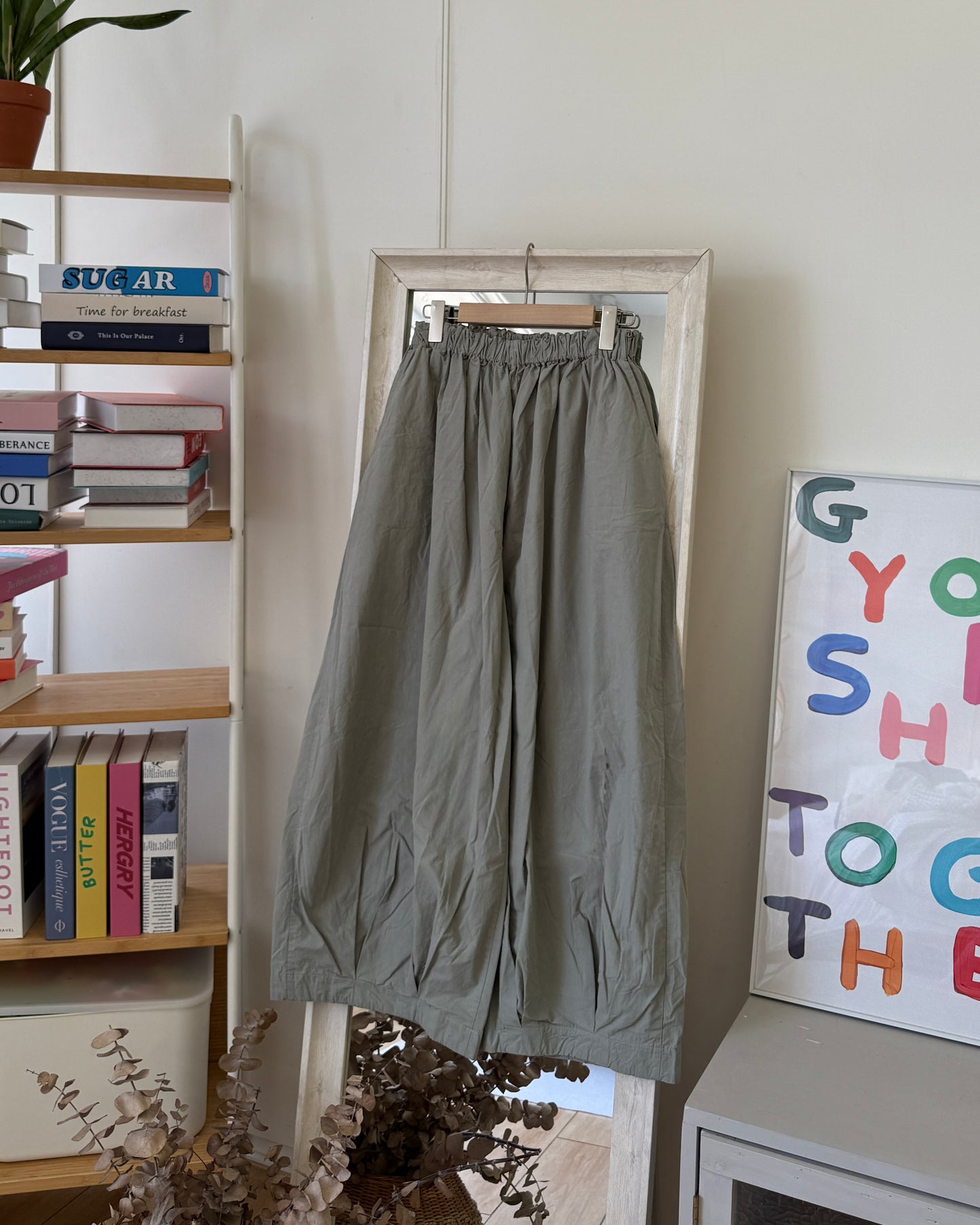 👷QQ工裝闊腿氣球褲