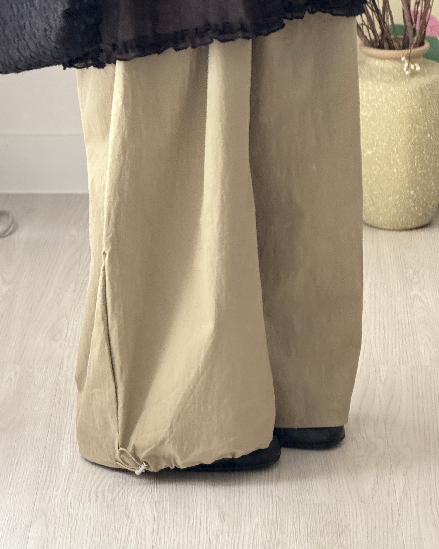 Drawstring cargo pants