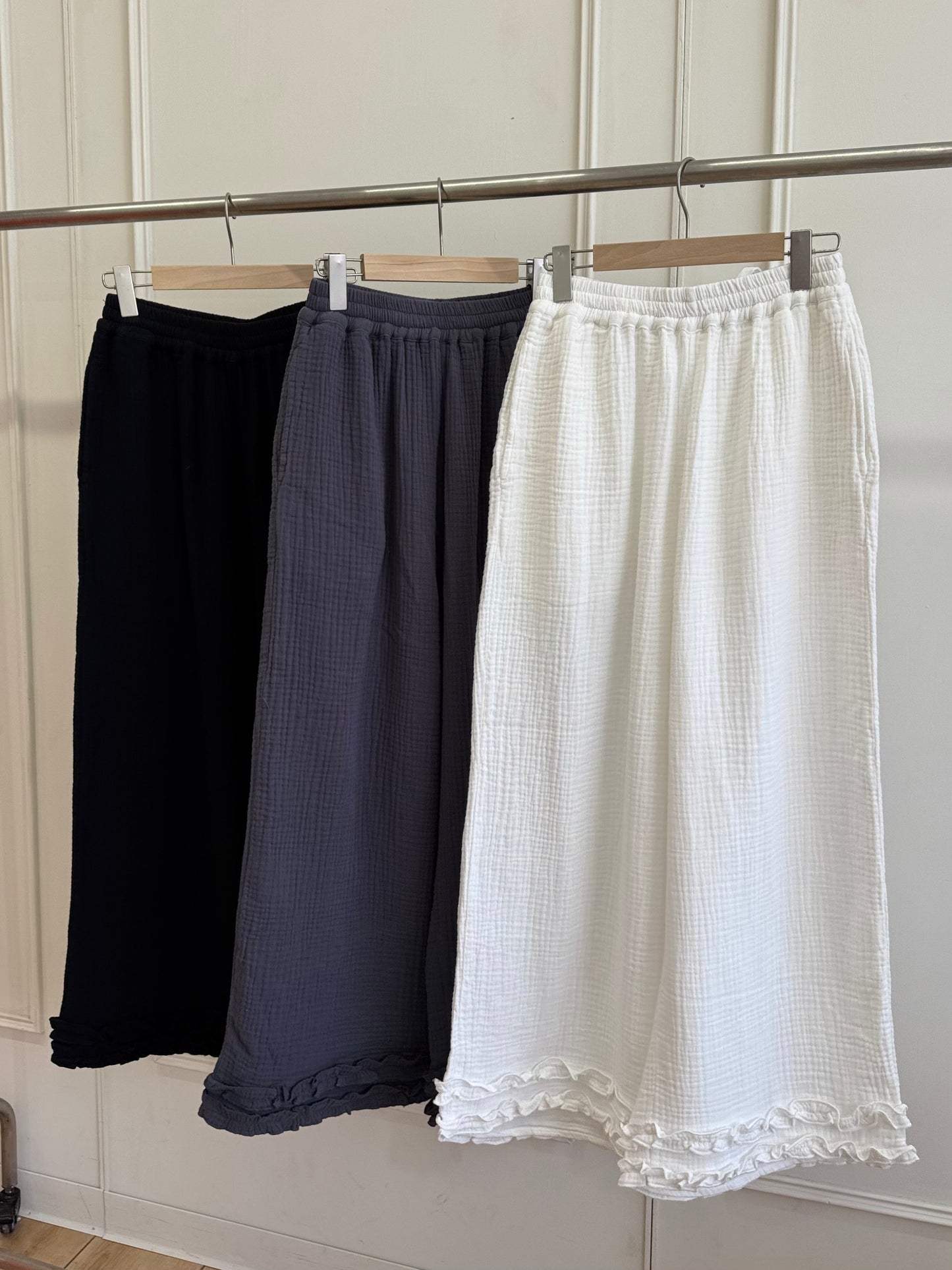 ruffle邊bb綿裙褲