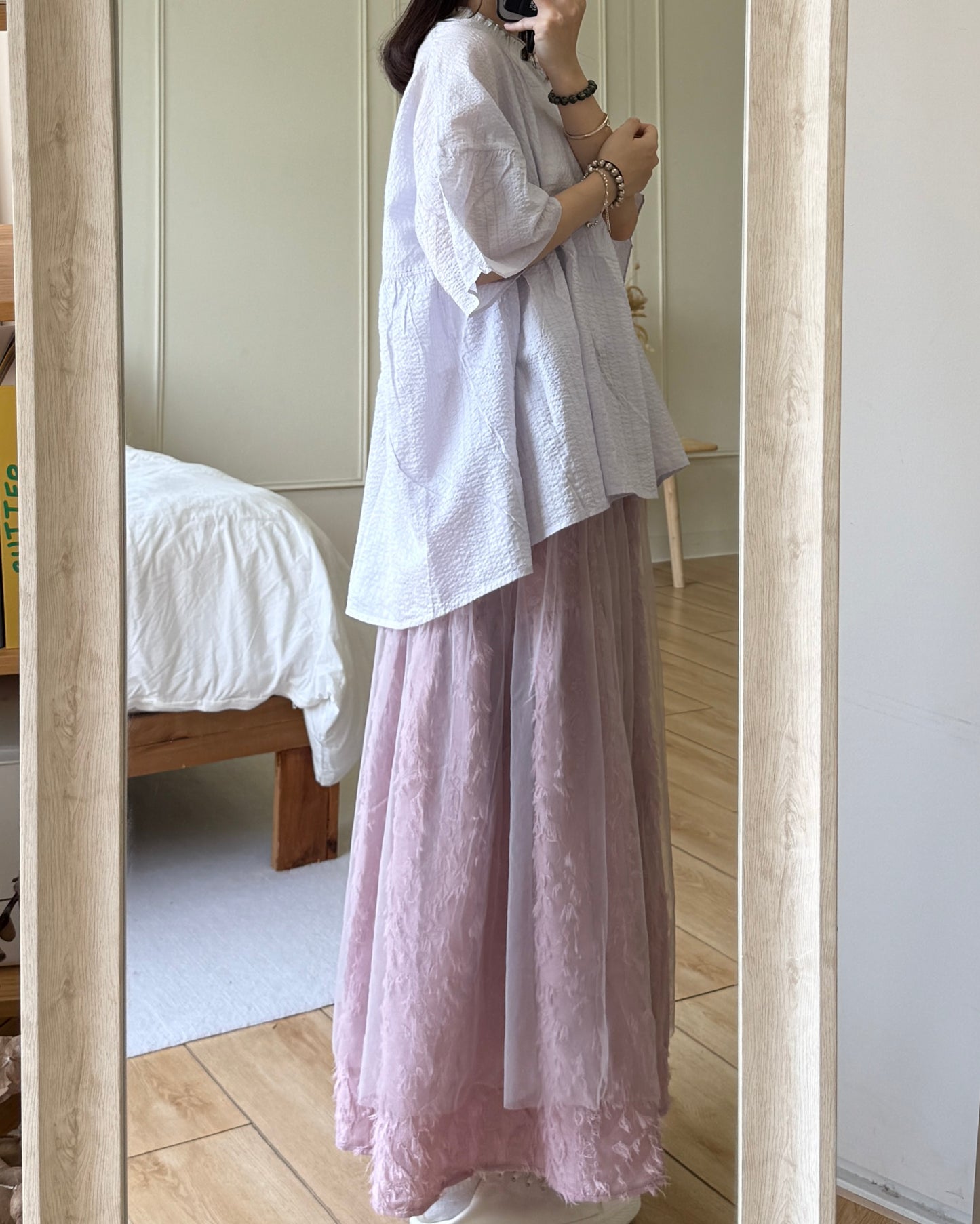 🏸momo layered skirt