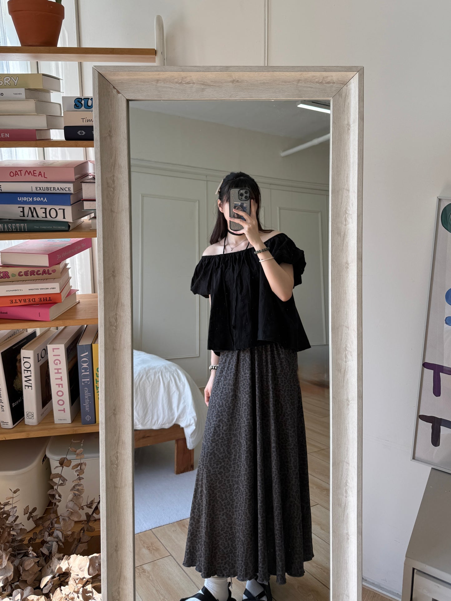 卷卷邊豹紋裙🐆