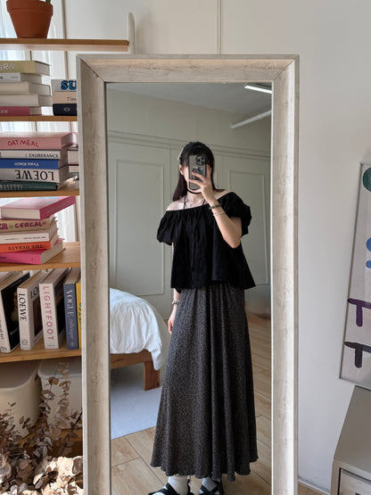 卷卷邊豹紋裙🐆