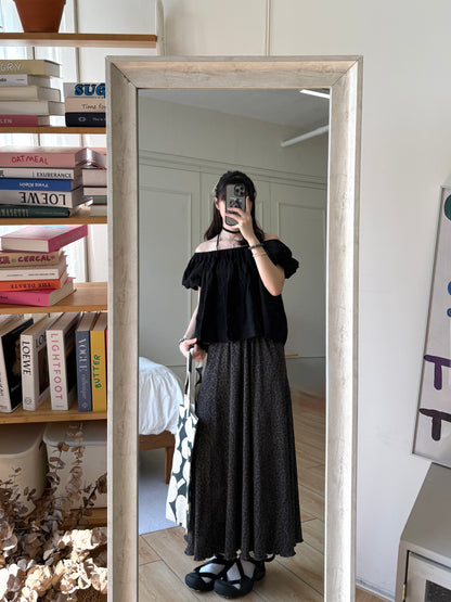 卷卷邊豹紋裙🐆