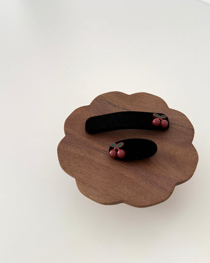 Cherry hairpin set