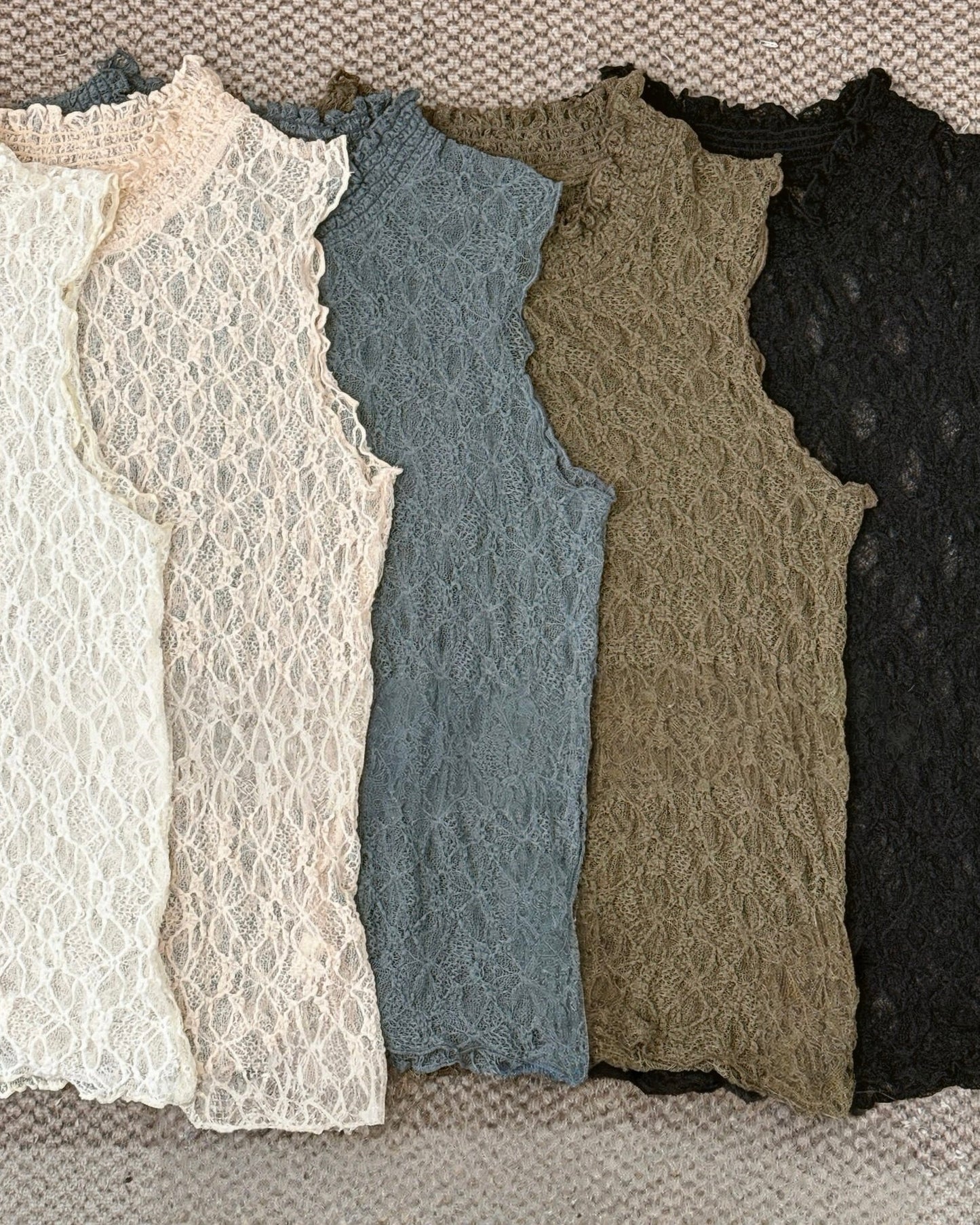 透透ruffle lace背心