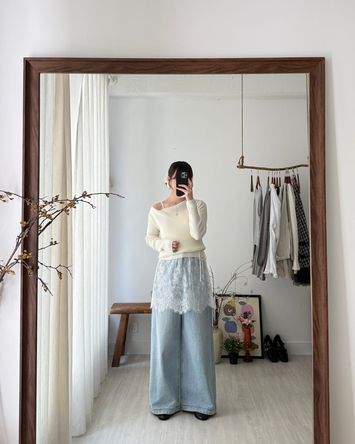 Opal lace camisole