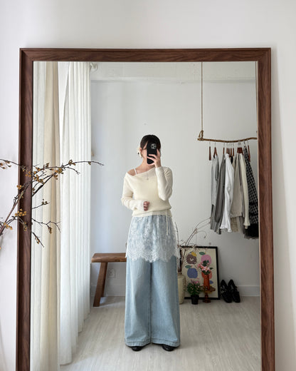 Opal lace camisole