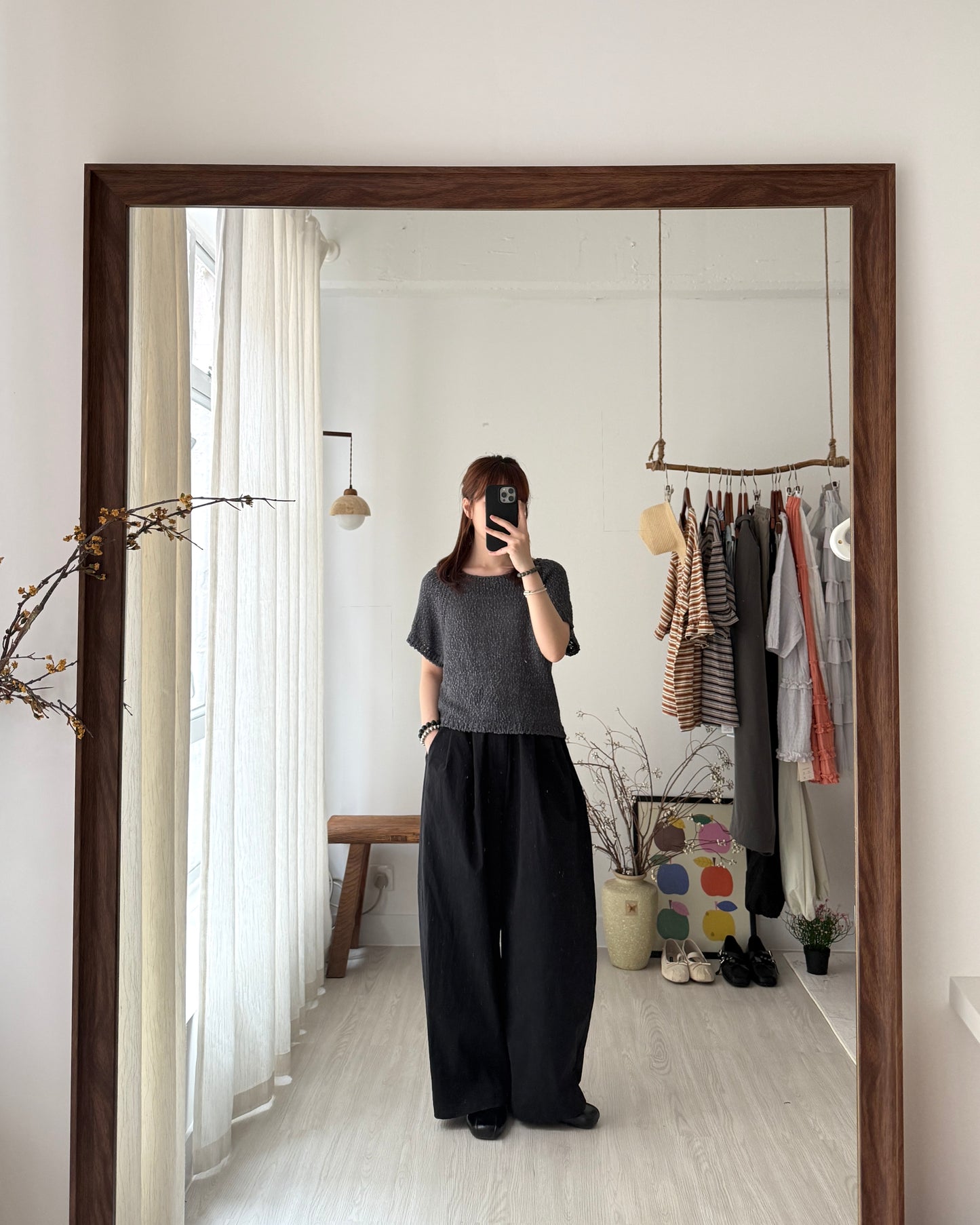 Circle knit top