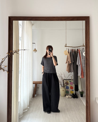 Circle knit top