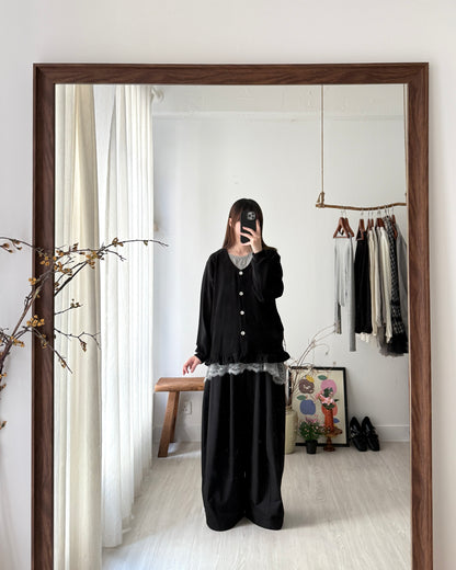 Tofu button cardigan