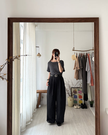 Circle knit top