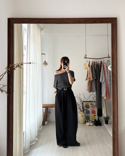 Circle knit top