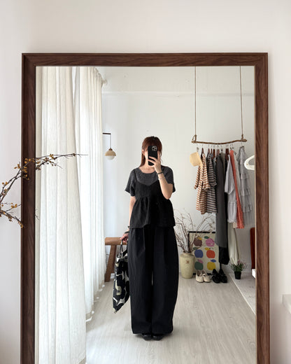 Circle knit top