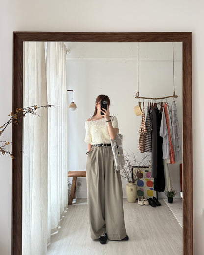 Circle knit top