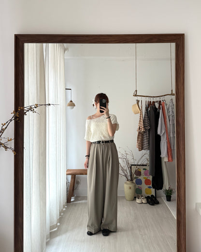 Circle knit top