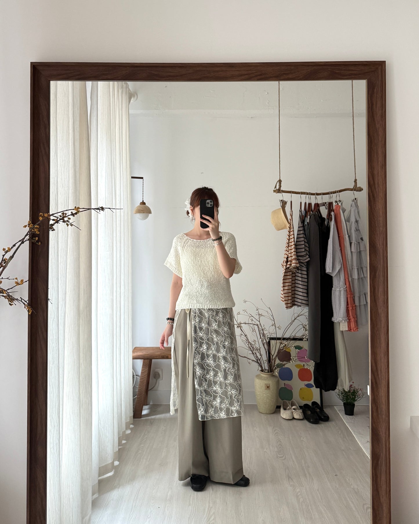 Circle knit top