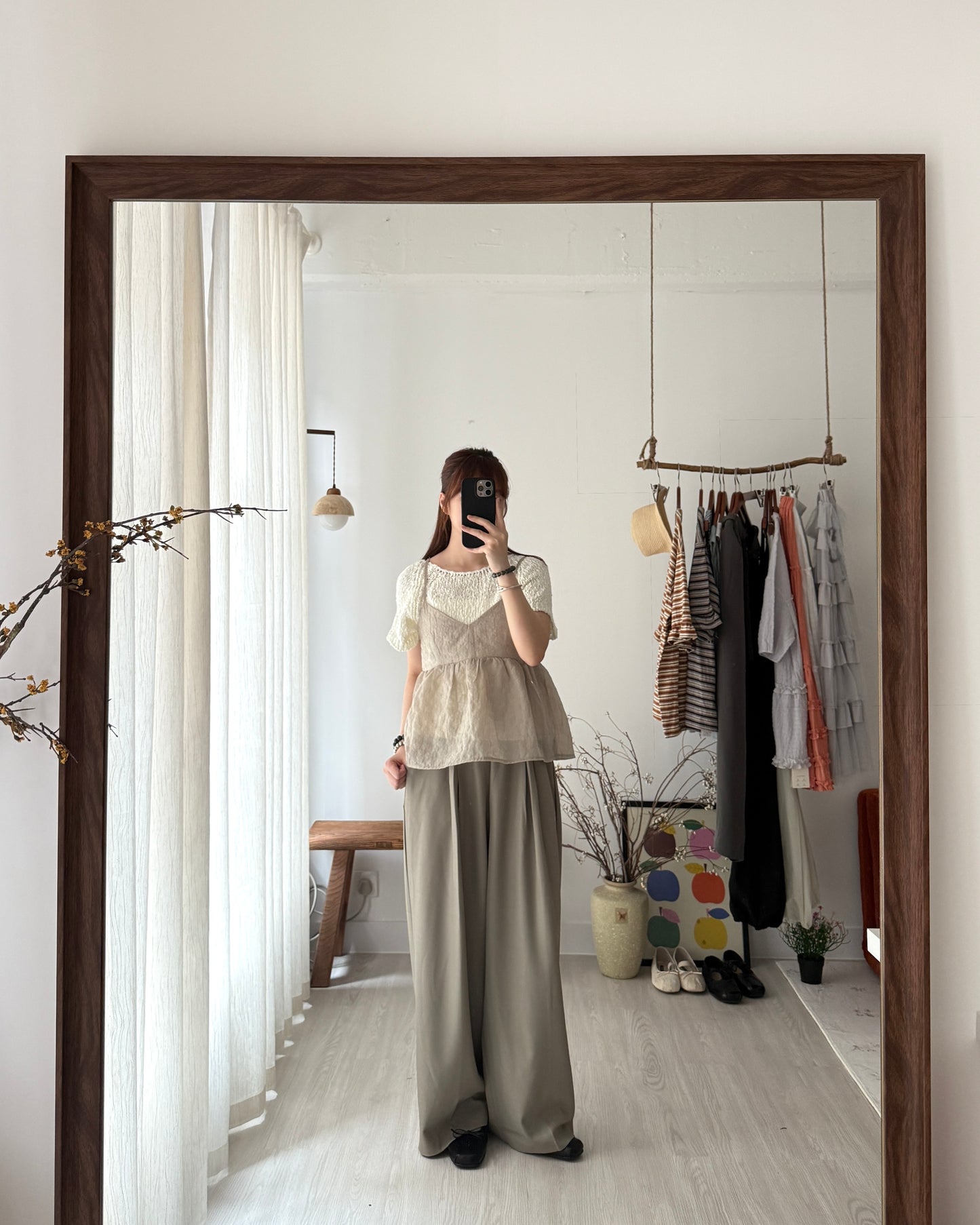 Circle knit top