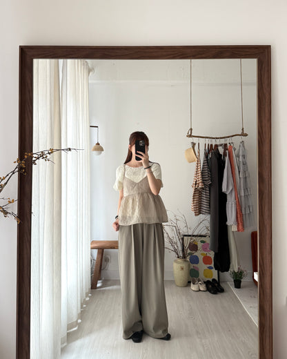 Circle knit top