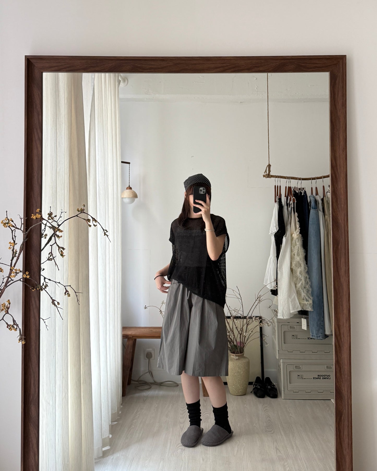 Ruffle cargo shorts