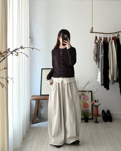 Murmur top/假兩件