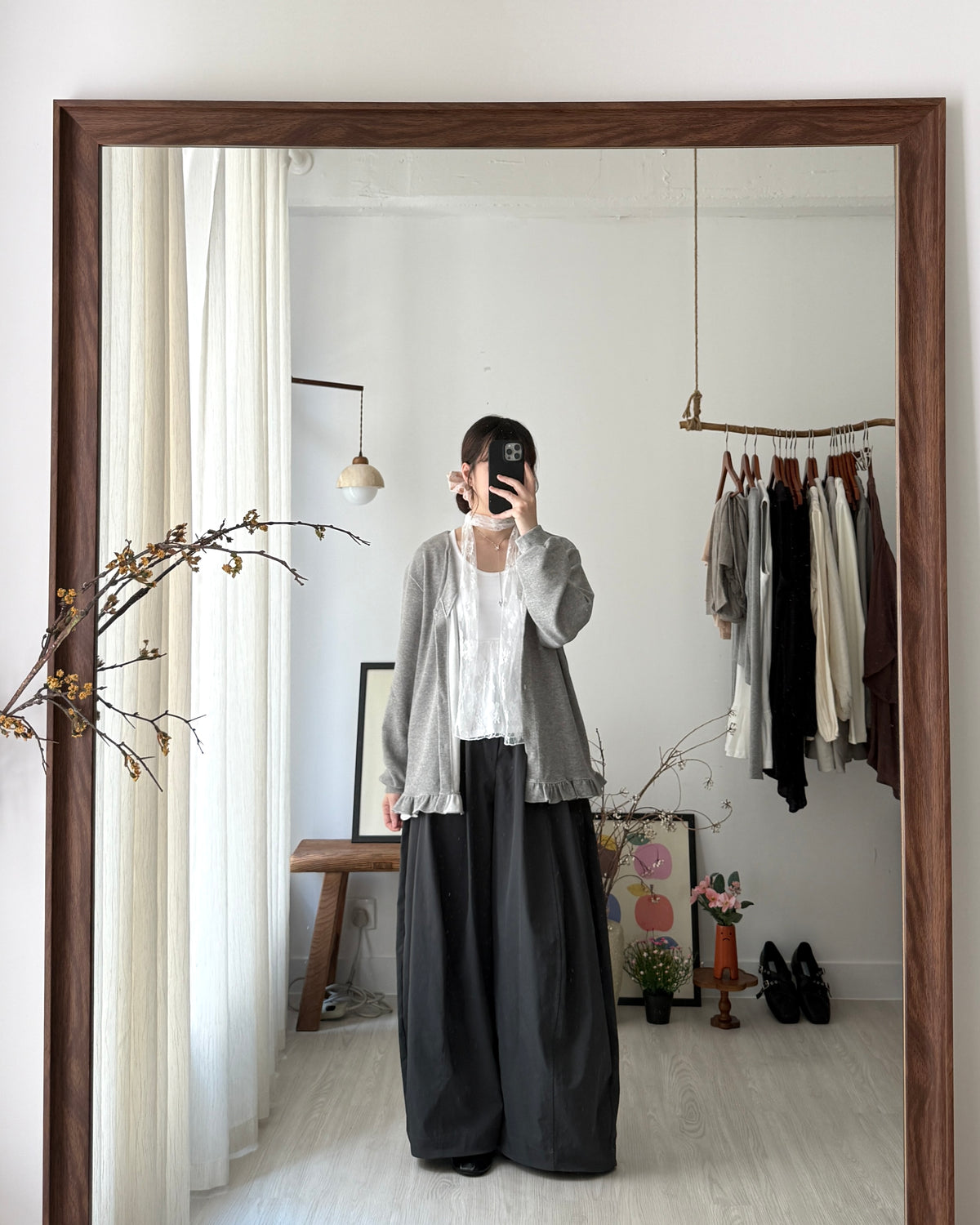 Tofu button cardigan