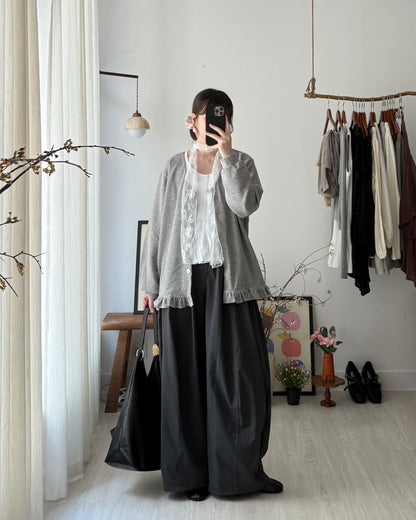 Tofu button cardigan