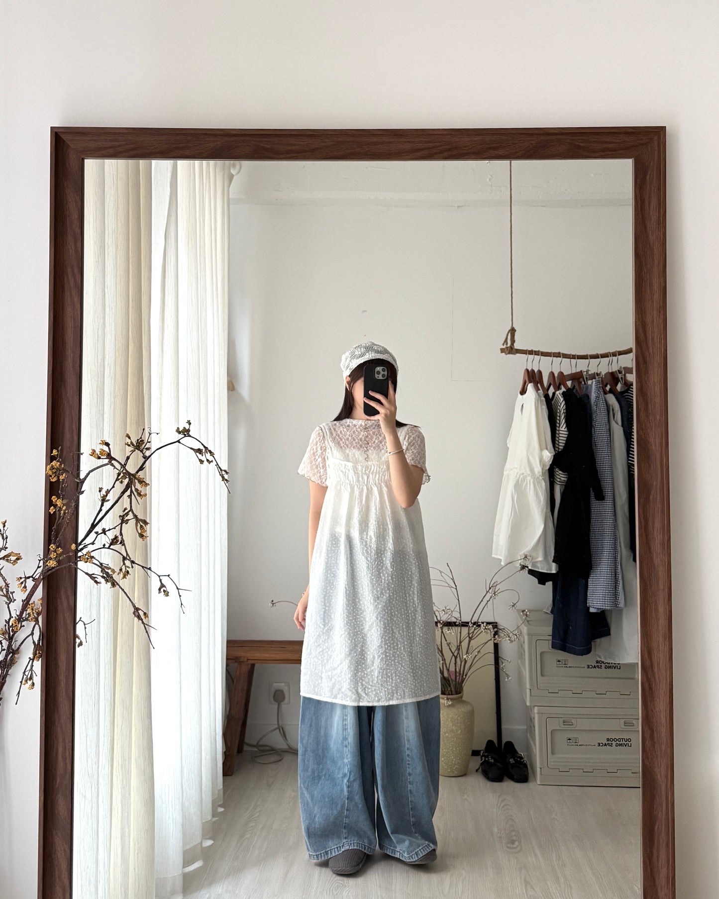 Cozy lace tee🪽(線條前後不同)