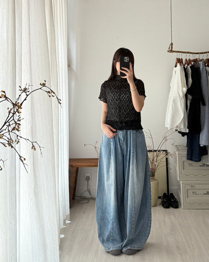 Cozy lace tee🪽(線條前後不同)