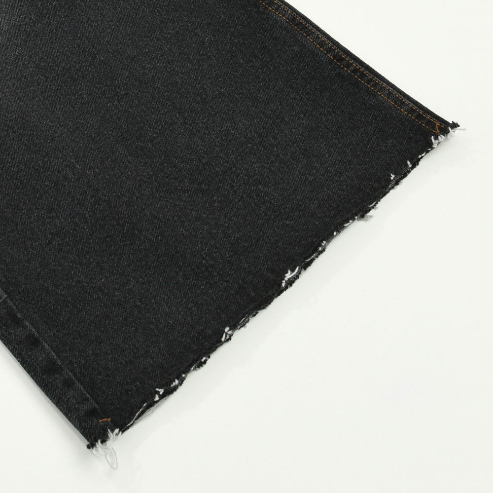 寬鬆微喇叭牛仔褲