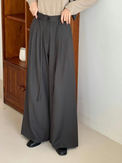 🩰綁帶寬鬆西褲