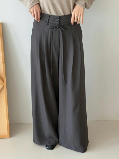 🩰綁帶寬鬆西褲