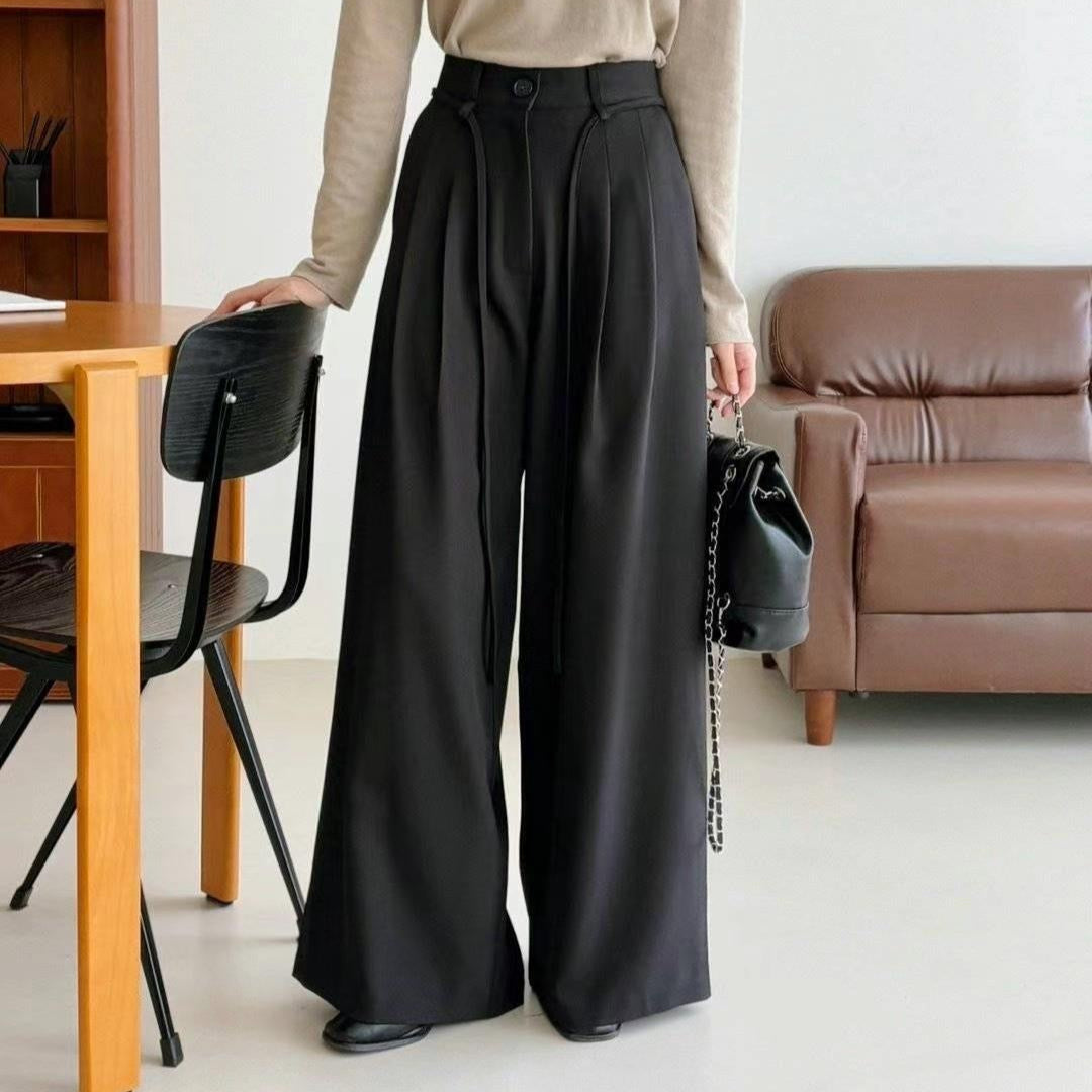 🩰綁帶寬鬆西褲