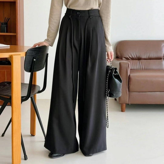 🩰綁帶寬鬆西褲