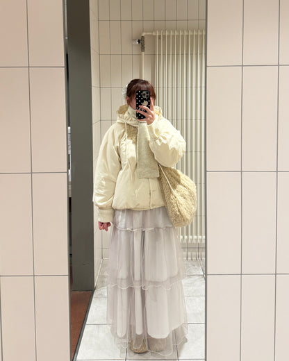 QQ ruffle coat🪽