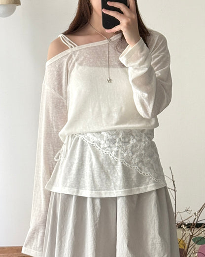 Multi-way lace scarf