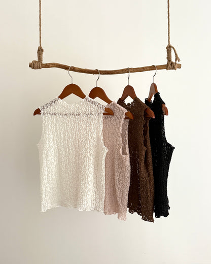 Blossom sea lace vest
