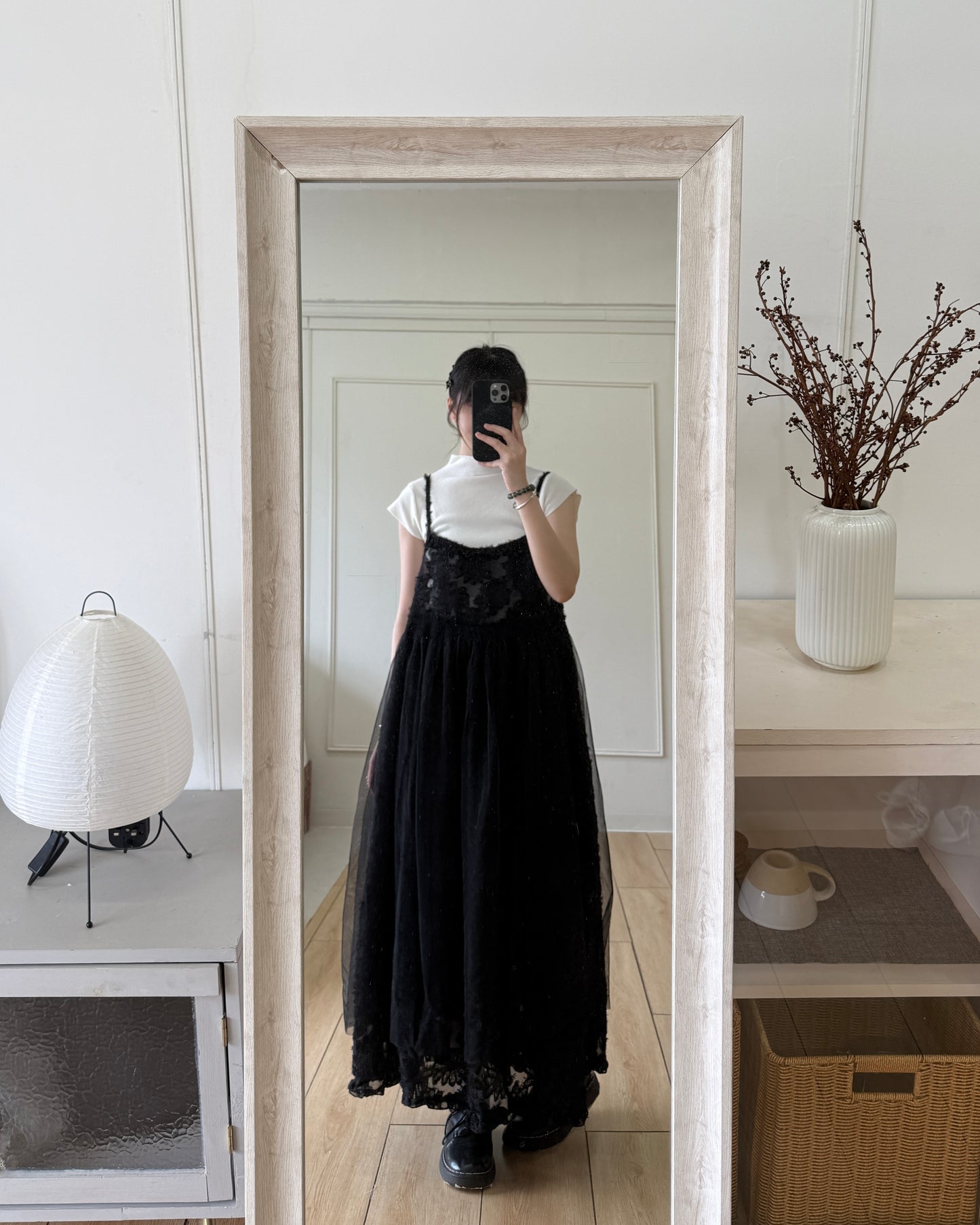 🌬️羽毛提花長裙