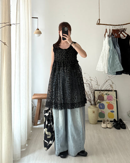 Daisy ruffle camisole(側有開衩)