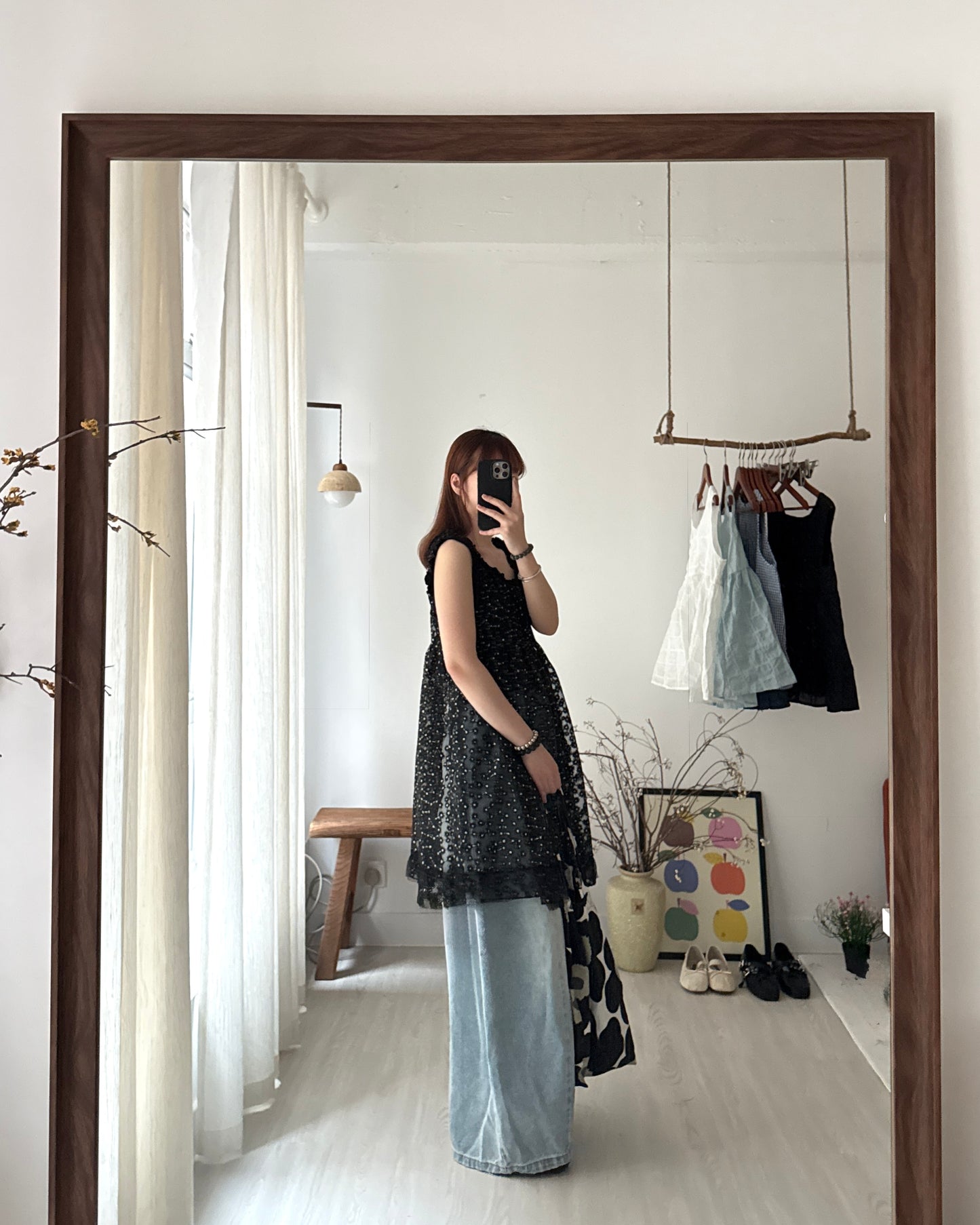 Daisy ruffle camisole(側有開衩)