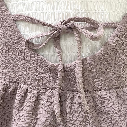 2ways立體暗紋ruffle outer