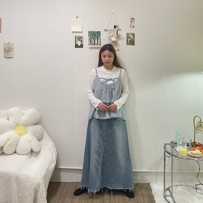 2ways立體暗紋ruffle outer