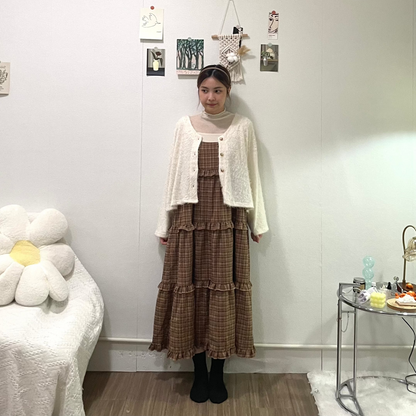 秋冬感格仔ruffle吊帶裙🍂