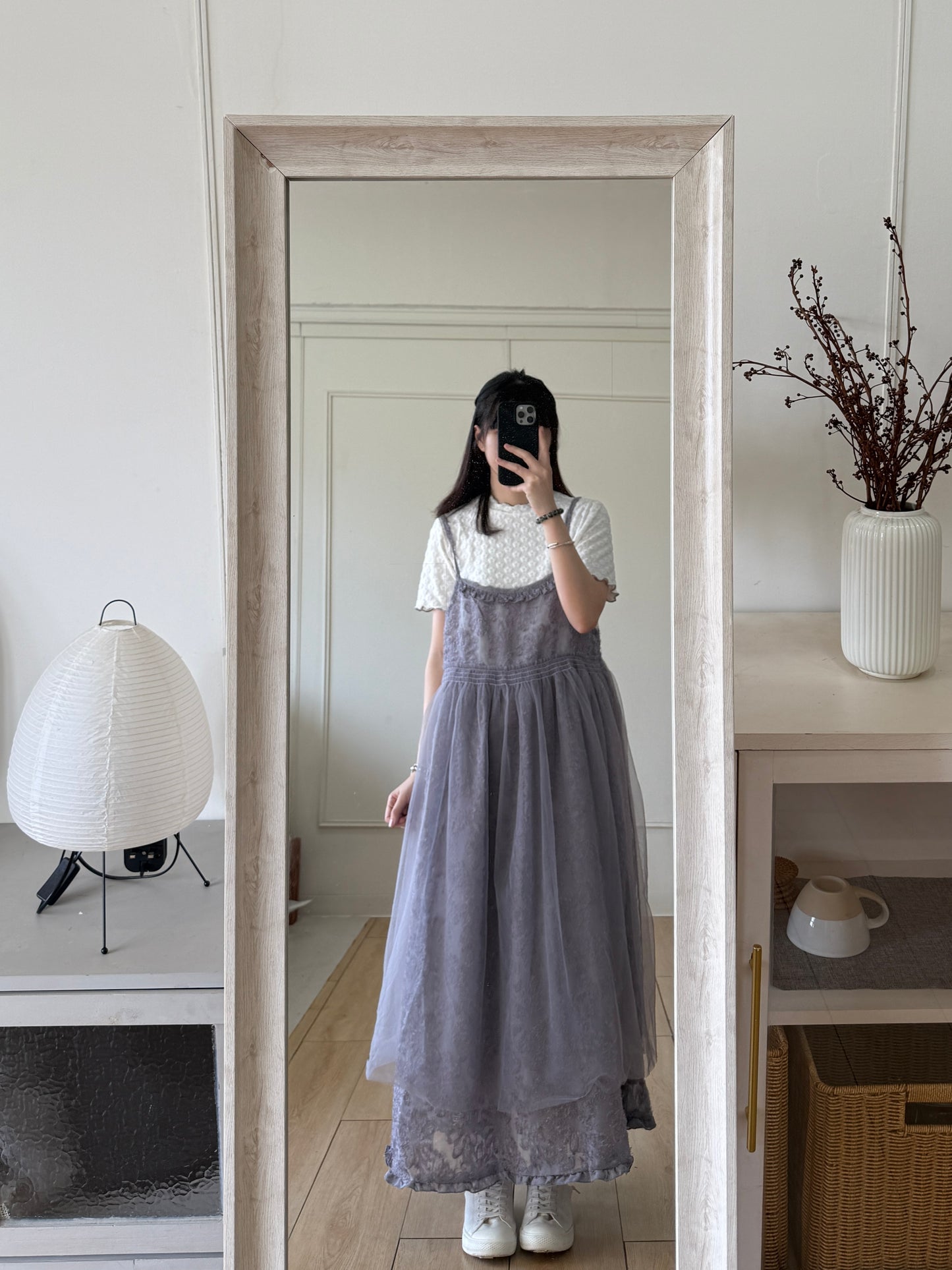 🌬️羽毛提花長裙