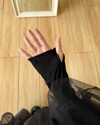 穿指雪花捲邊打底❄️