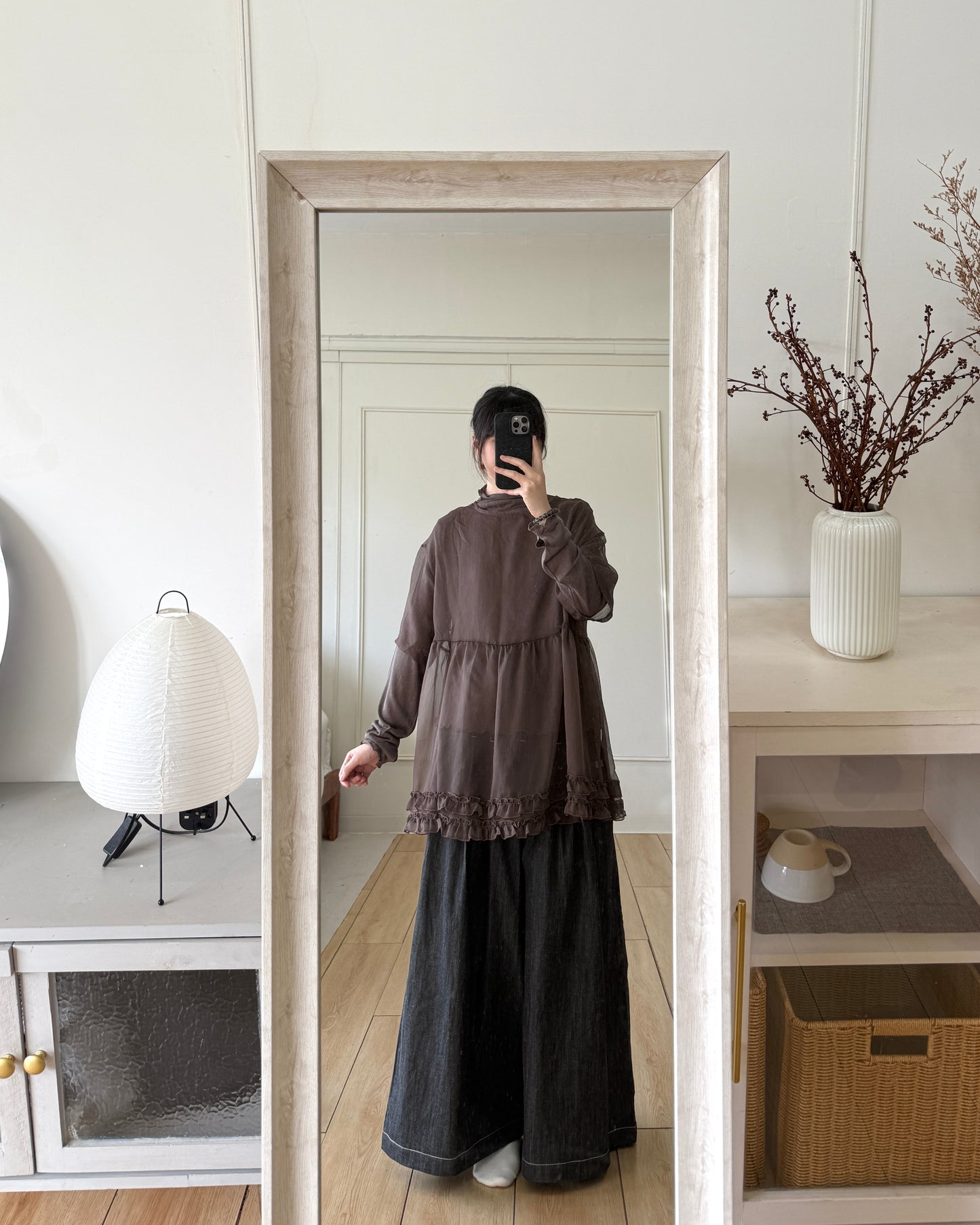 穿指雪花捲邊打底❄️