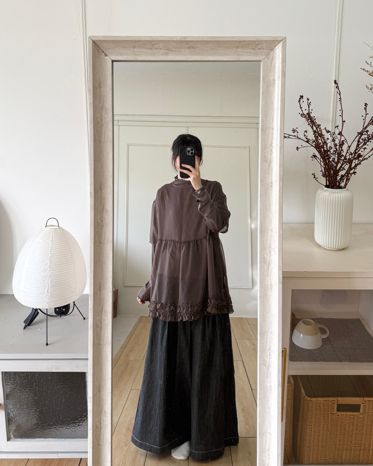 卷卷日系ruffle top