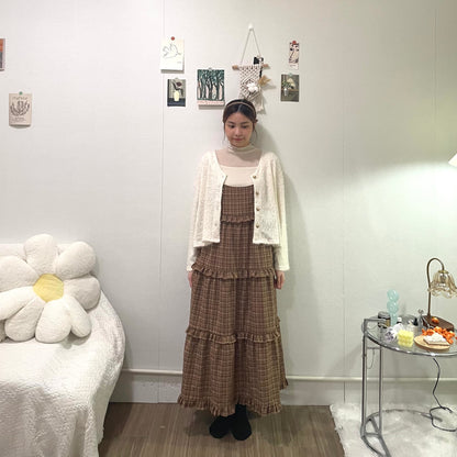 秋冬感格仔ruffle吊帶裙🍂