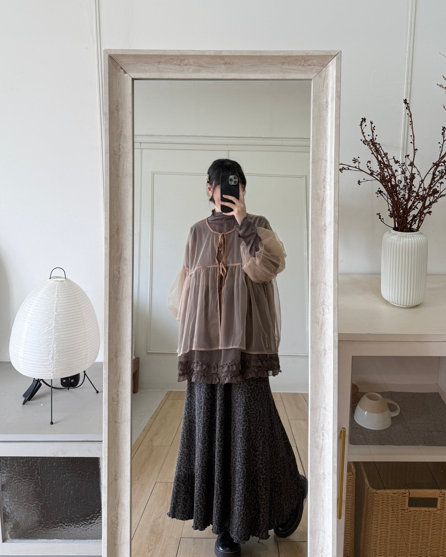 卷卷日系ruffle top