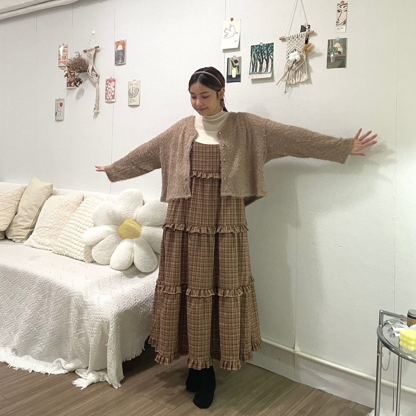 秋冬感格仔ruffle吊帶裙🍂