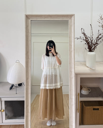 卷卷日系ruffle top